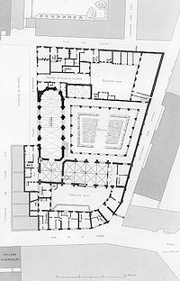 Plan du collège de Cluny