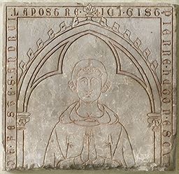 Dalle funéraire de Pierre Hugon (collégiale Saint-Paul, Saint-Denis)